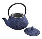 Avanti Bamboo Cast Iron Teapot, Navy/Bronze 800Ml image 0