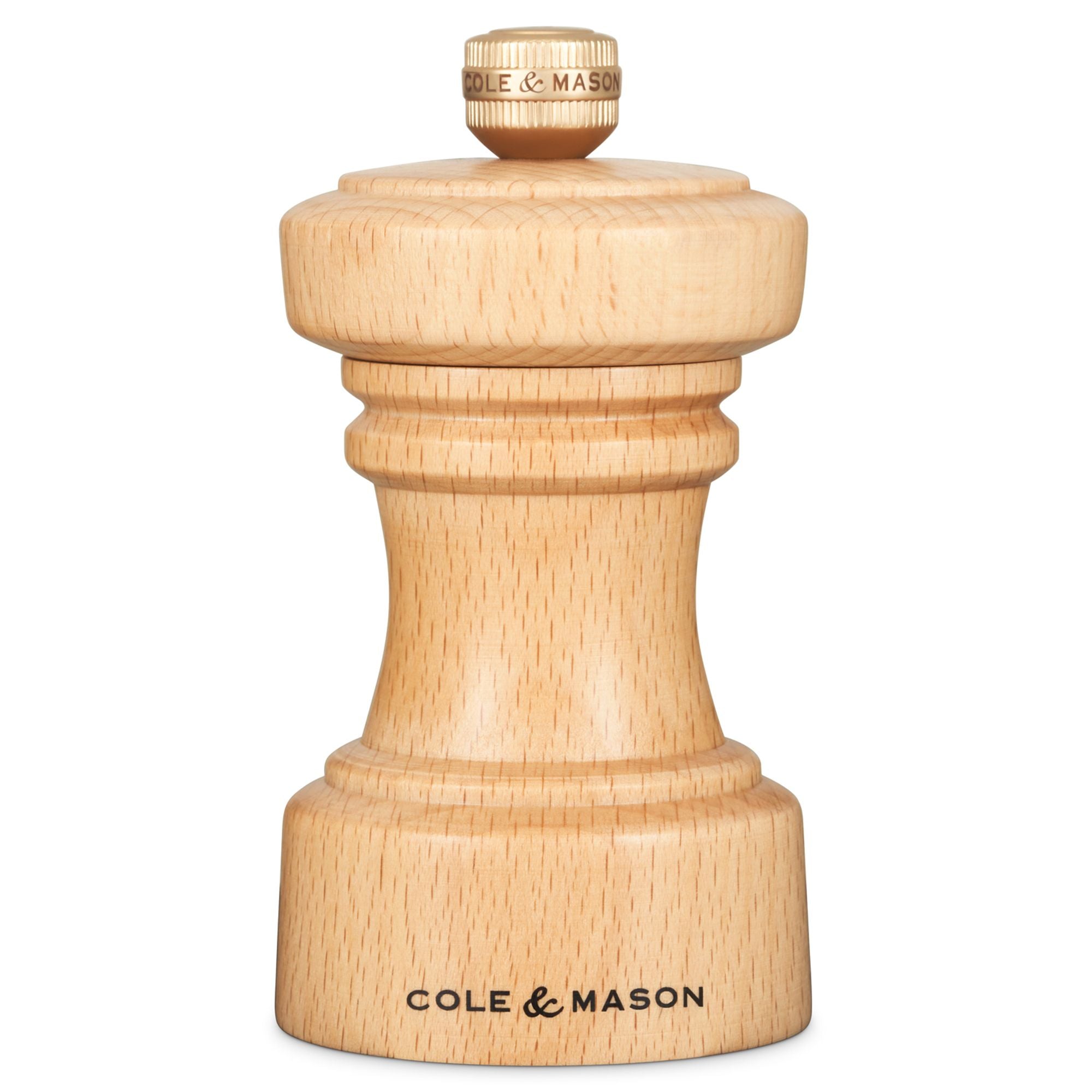 Cole & Mason Hoxton Natural Beech Salt Mill 104mm image 0