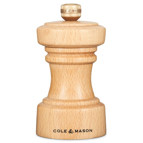Cole & Mason Hoxton Natural Beech Salt Mill 104mm image 0