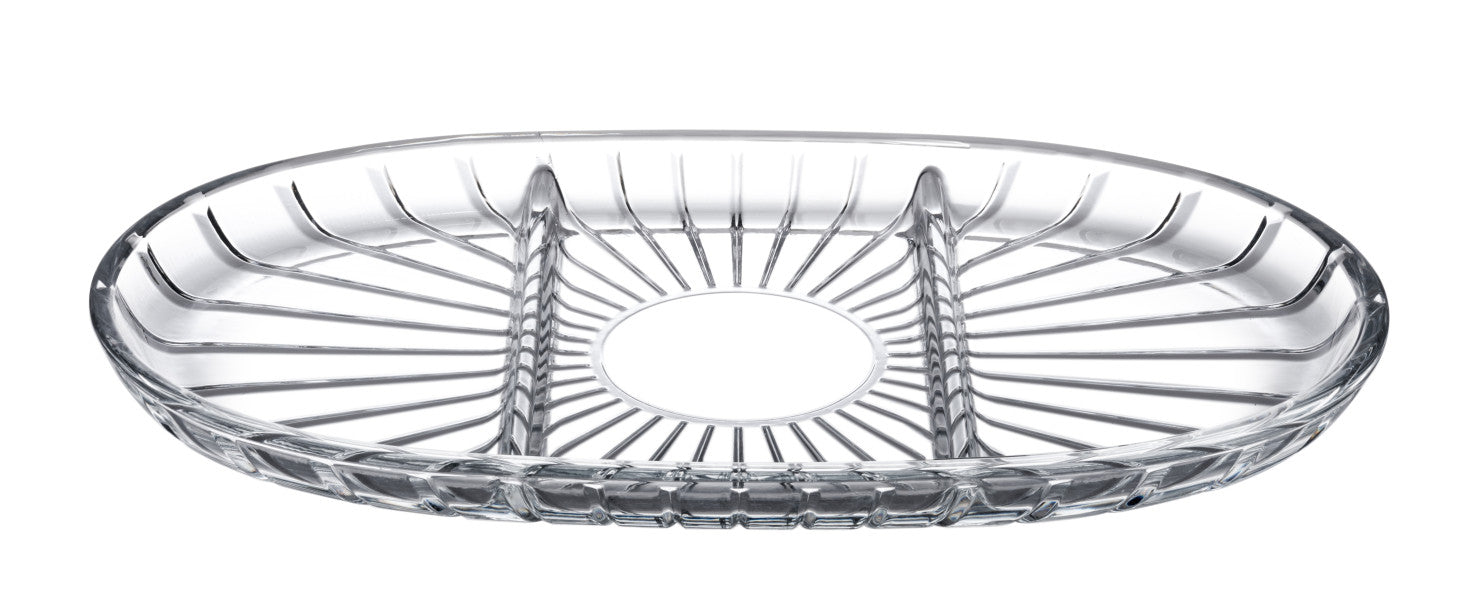Pasabahce Elegant Divided Oval Plate 28x16.5cm image 0