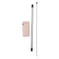 Avanti Collapsible Stainless Steel Straw In Box With Cleaning Brush - Pink image 0