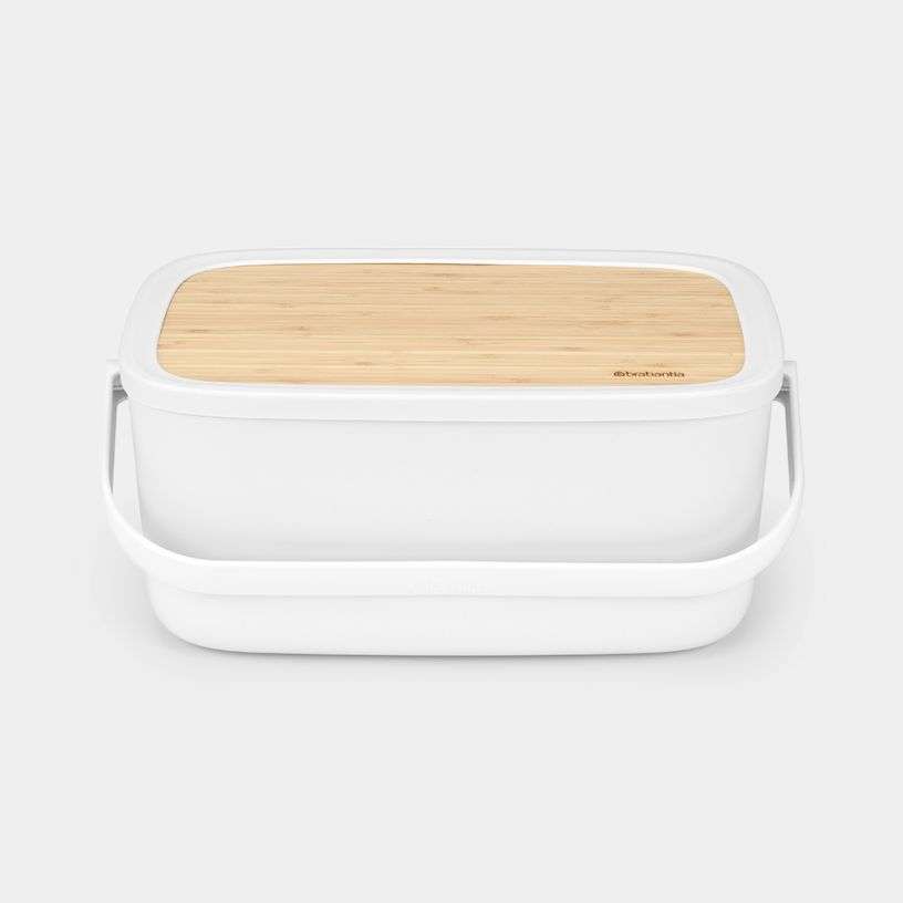 Brabantia Nic Bread Bin Light Grey image 0