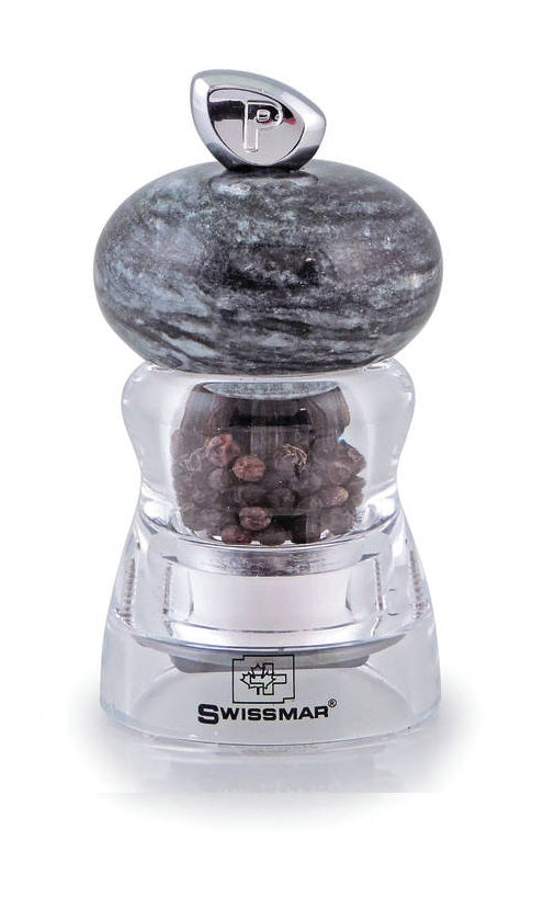 SWISSMAR ANDREA PEPPER GRINDER WITH DARK GRANITE TOP 10CM image 0