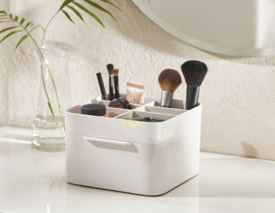 Joseph Joseph Viva Cosmetic organiser with drawer - Shell image 5