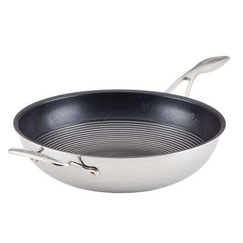 Circulon C-Series Hybrid Clad Stainless Steel Nonstick Induction Open Stirfry 32cm image 0
