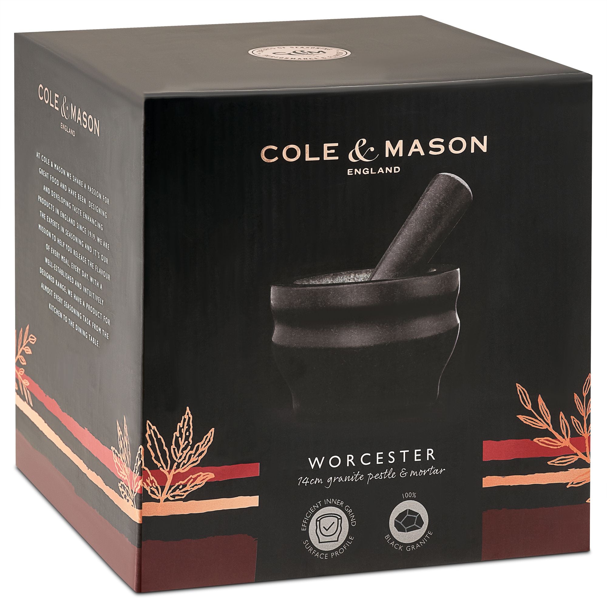 Cole & Mason Worcester Granite Pestle & Mortar - 14cm image 4