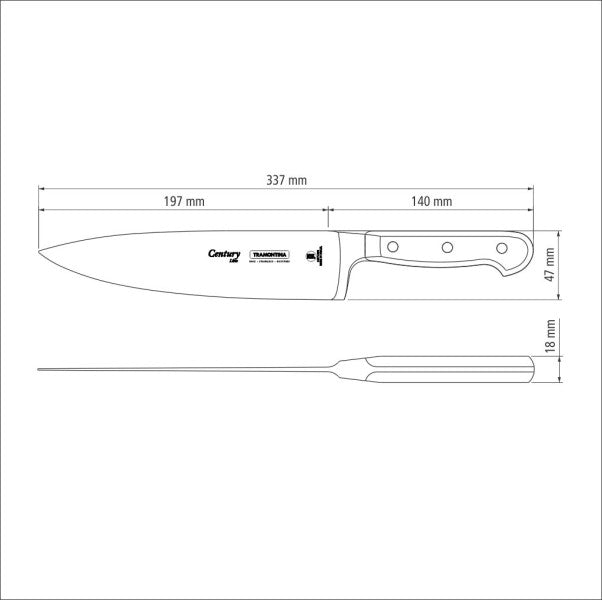 Tramontina Century Forged Chefs Knife 8", 20cm image 3