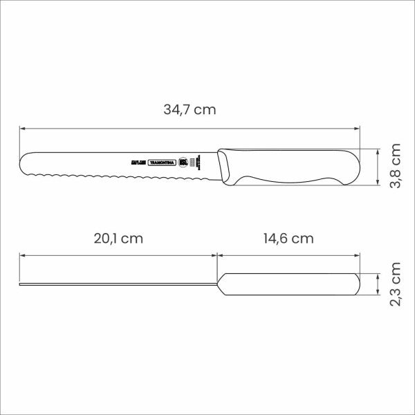 Tramontina Professional Master Bread/Pastry Knife 8", 20cm image 2