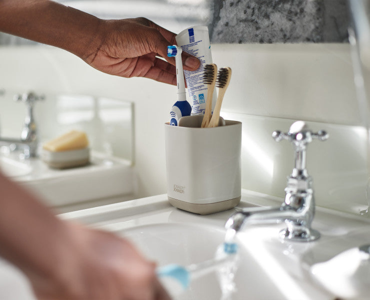 Joseph Joseph EasyStore Toothbrush Caddy - Ecru image 4