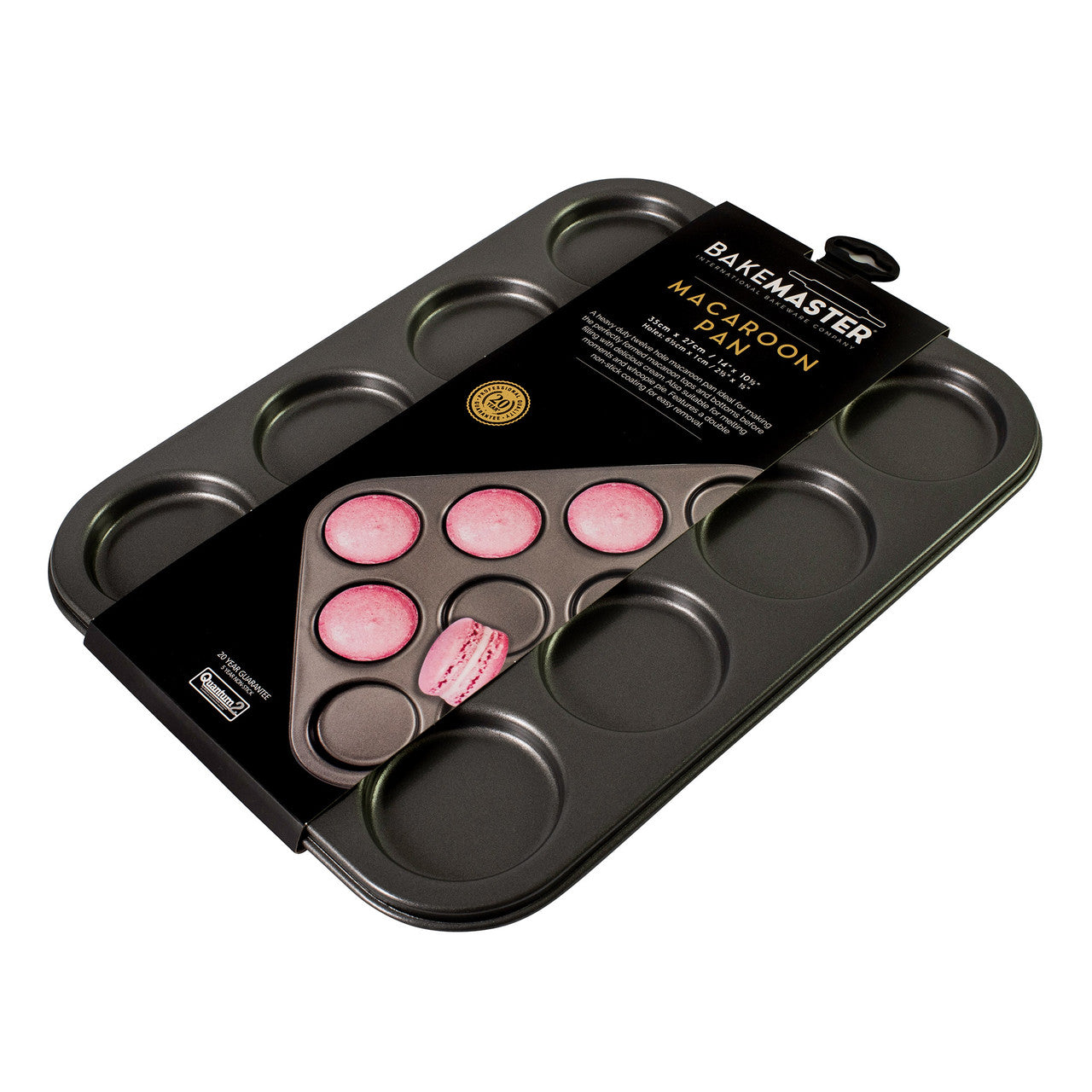 Bakemaster 12 Cup Macaroon Pan 35 x 27cm - Non-stick image 1