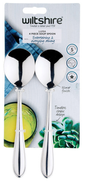 Wiltshire Luisa Soup Spoons 4Piece